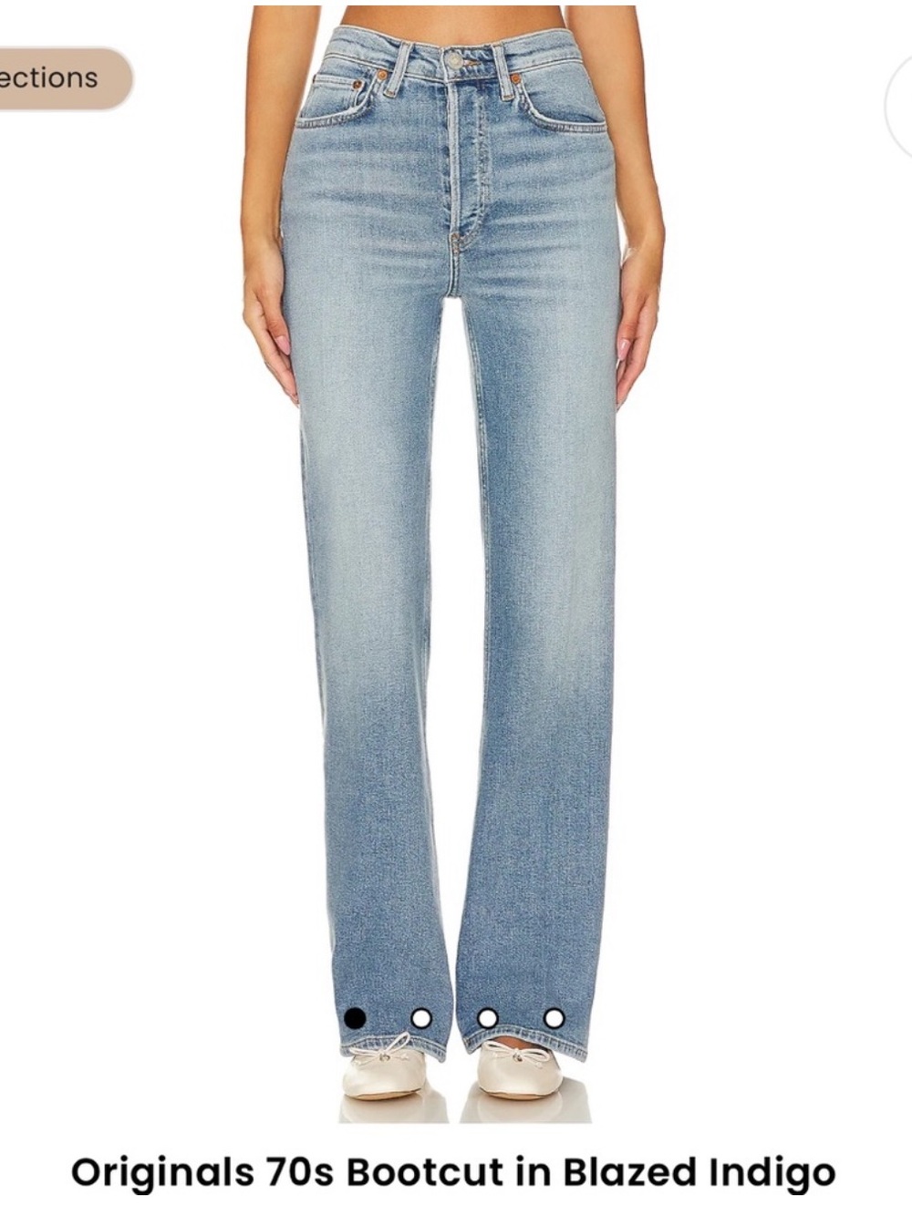 Re/Done ’70s bootcut jeans in blazed indigo size 27